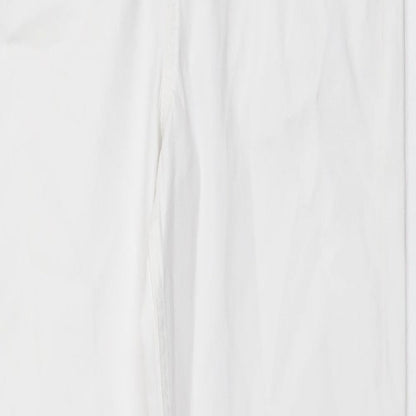Womens UK Size 8 Marks and Spencer Regular Fit Skinny White Jeans