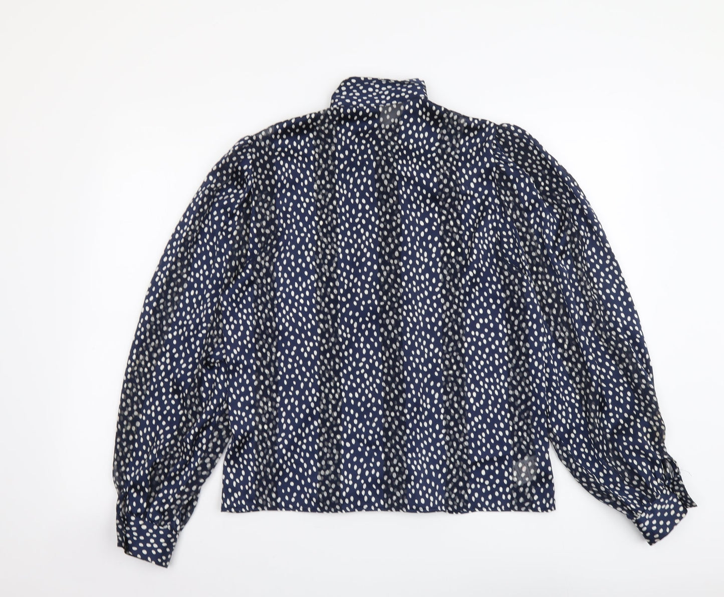 Womens UK Size 10 Marks and Spencer Blue Basic Button-Up