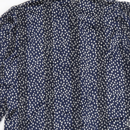 Womens UK Size 10 Marks and Spencer Blue Basic Button-Up