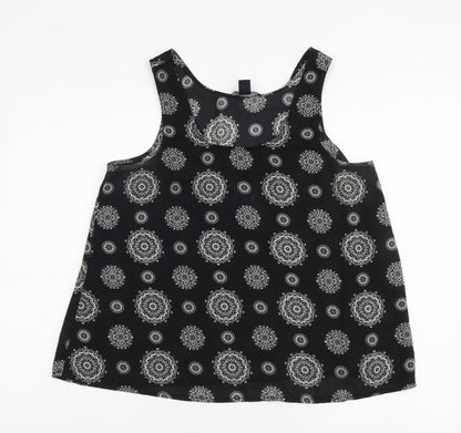 Womens UK Size 12 Atmosphere Black Basic Tank