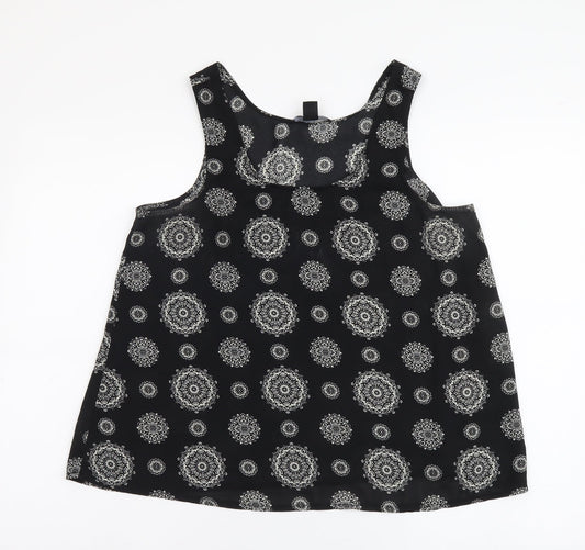 Womens UK Size 12 Atmosphere Black Basic Tank