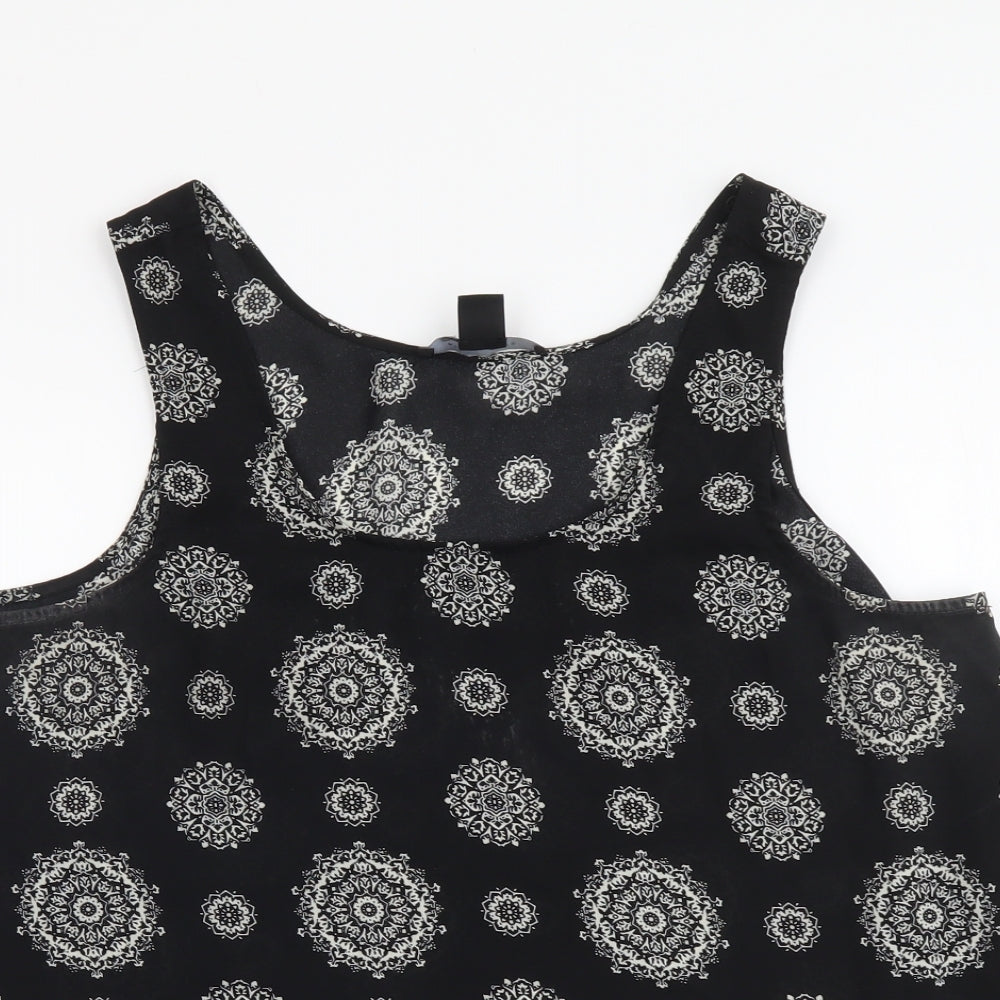 Womens UK Size 12 Atmosphere Black Basic Tank