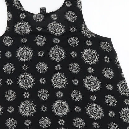 Womens UK Size 12 Atmosphere Black Basic Tank