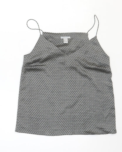 Womens UK Size 8 H&M Black Camisole Blouse