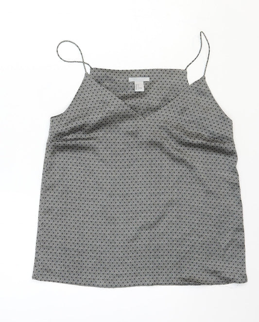 Womens UK Size 8 H&M Black Camisole Blouse