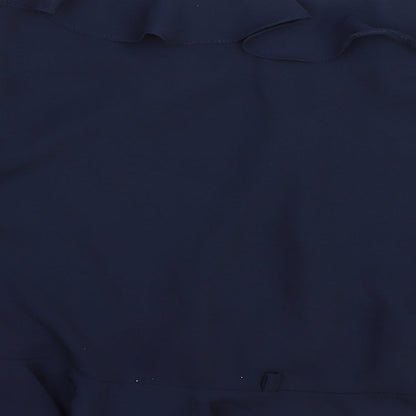 Womens UK Size 10 Topshop Blue Basic Blouse