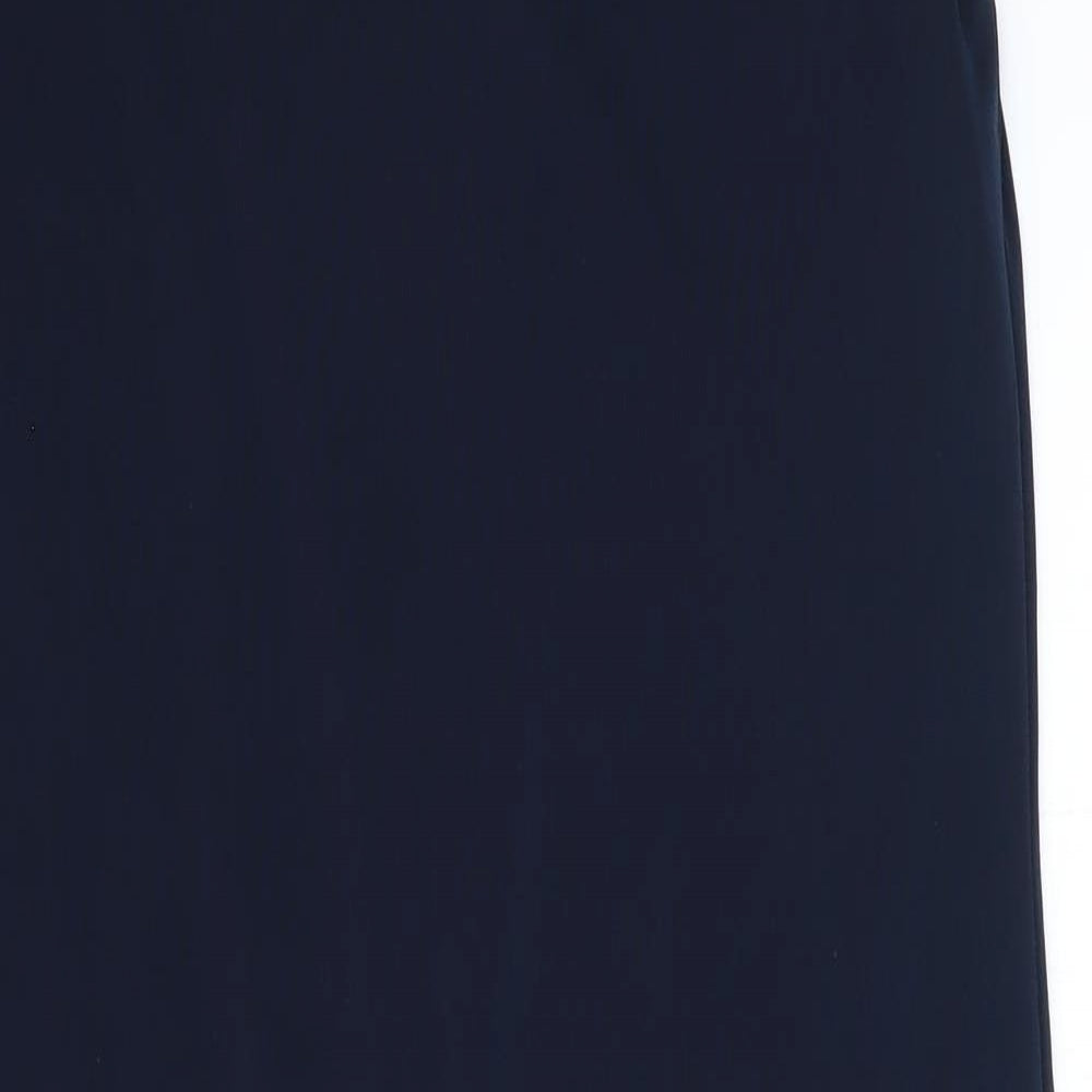 Great Plains Womens Blue Polyester Sheath Size 12 Round Neck Pullover