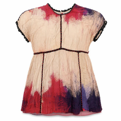 Womens UK Size M Preworn Multicoloured Basic T-Shirt