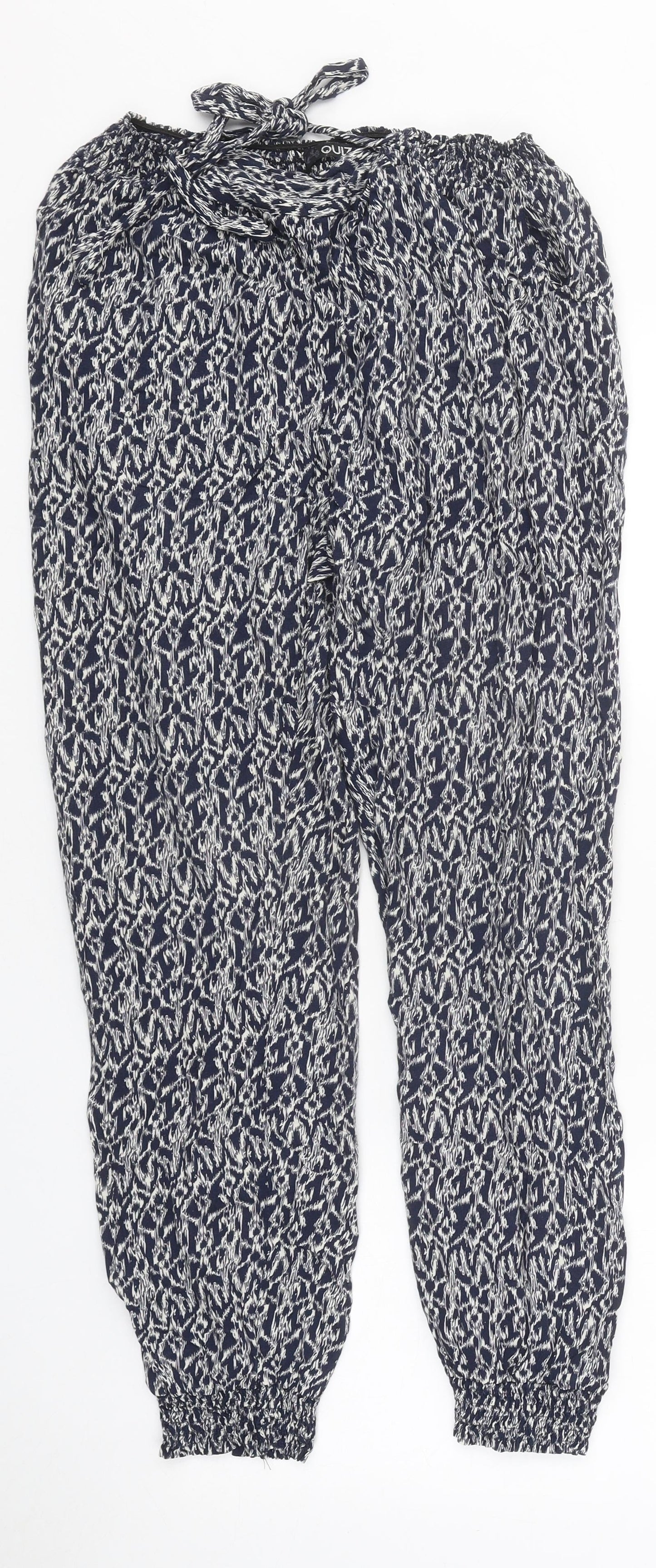 Womens UK Size 10 Quiz Regular Fit  Black Trousers