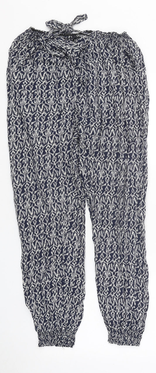Womens UK Size 10 Quiz Regular Fit  Black Trousers