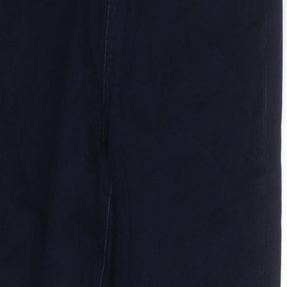 Oasis Womens Blue 100% Cotton Straight Jeans Size 8 L28 in Regular Zip