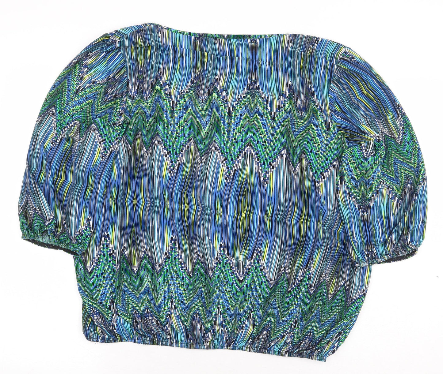Womens UK Size 20 Alexara Green Basic Blouse