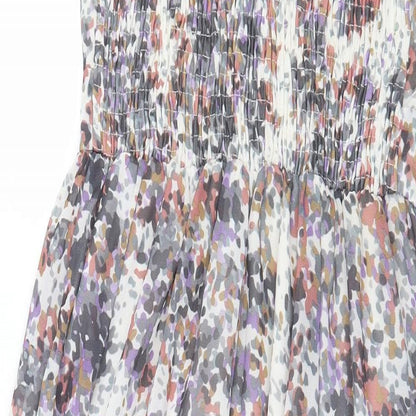 Jaune Rouge Womens Multicoloured Floral Polyester Maxi Size S Boat Neck Tie
