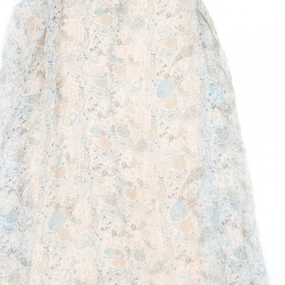 Made in Italy Womens Multicoloured Paisley Viscose Mini Size 6 Scoop Neck Pullover