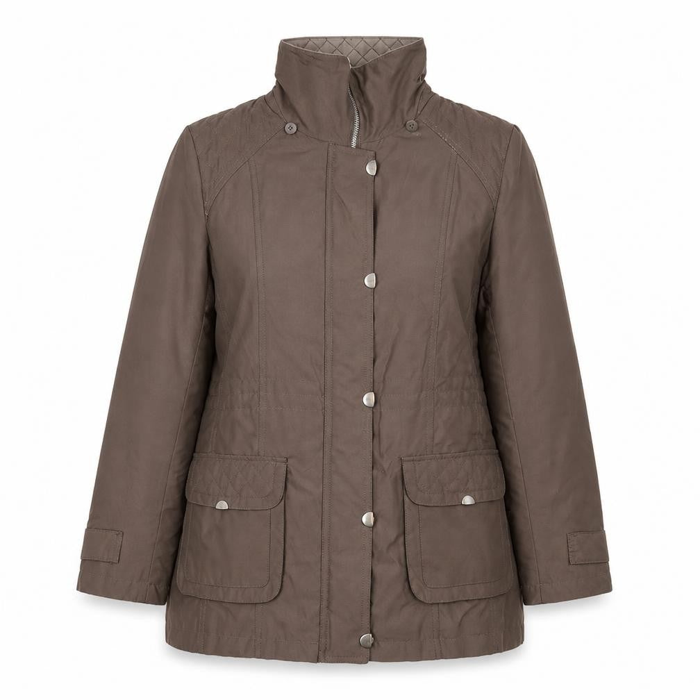 Womens UK Size M Bonmarché Brown Rain Coat