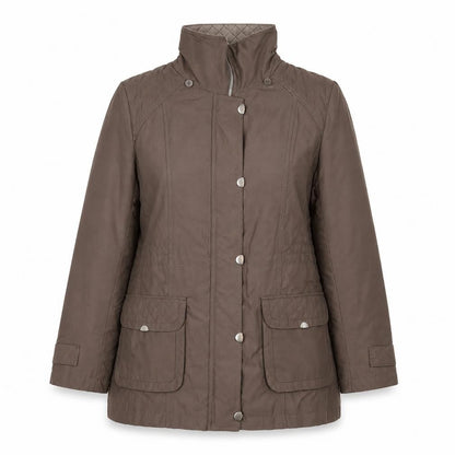 Womens UK Size M Bonmarché Brown Rain Coat