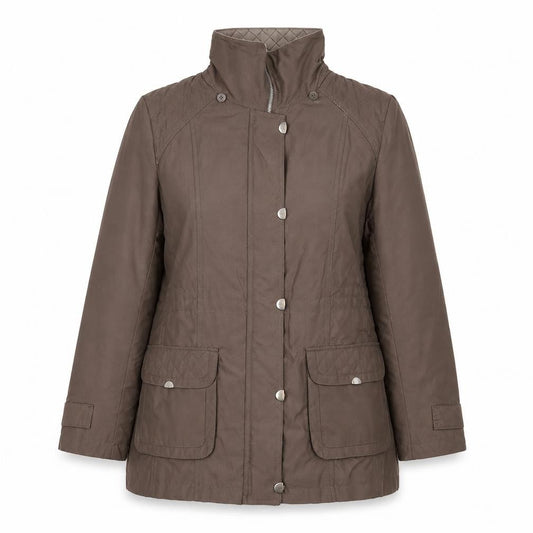 Womens UK Size M Bonmarché Brown Rain Coat