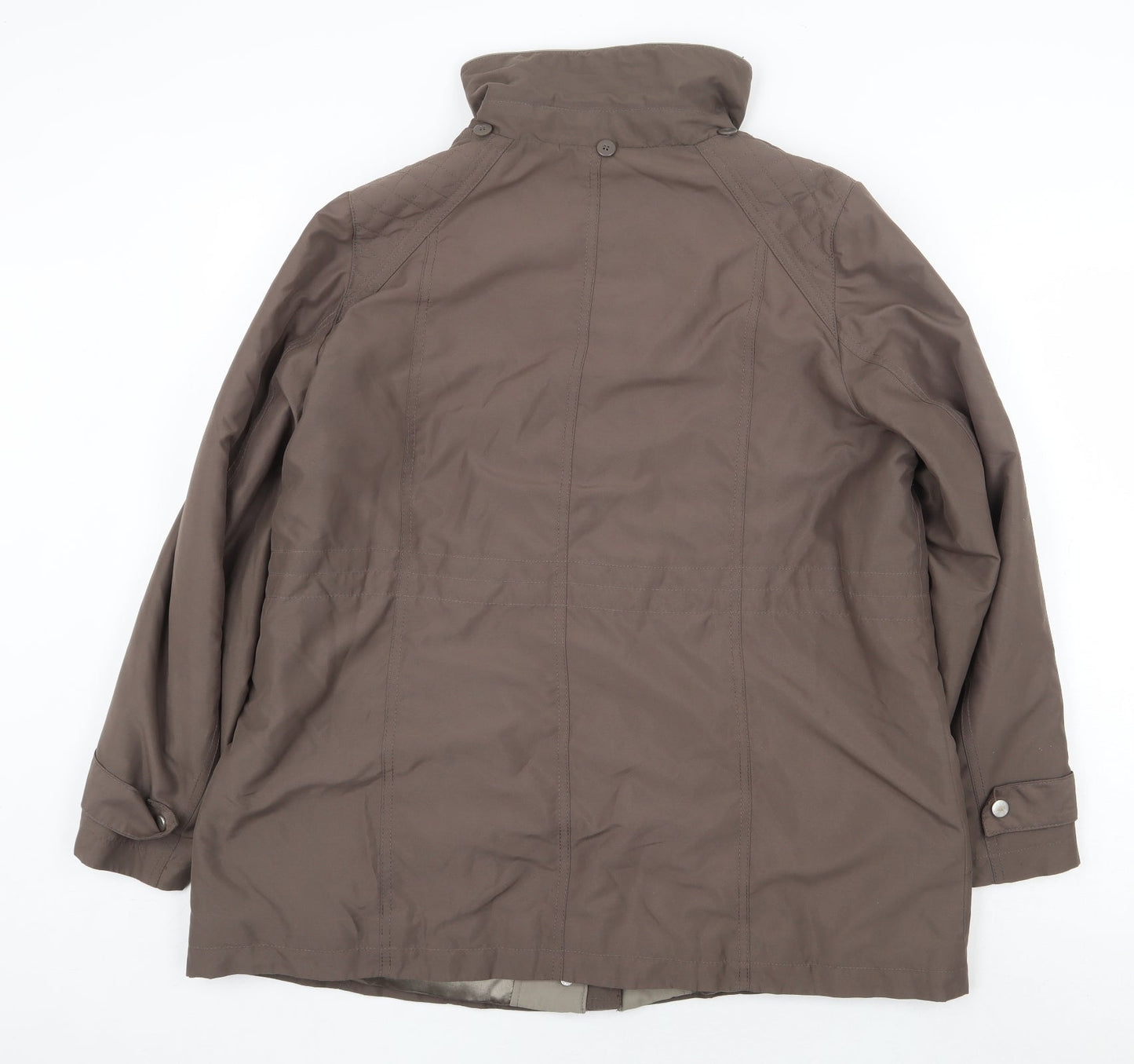 Womens UK Size M Bonmarché Brown Rain Coat