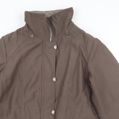 Womens UK Size M Bonmarché Brown Rain Coat