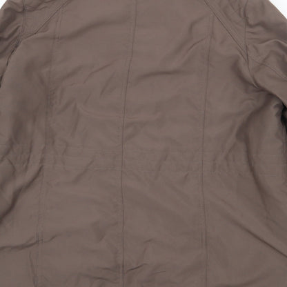 Womens UK Size M Bonmarché Brown Rain Coat