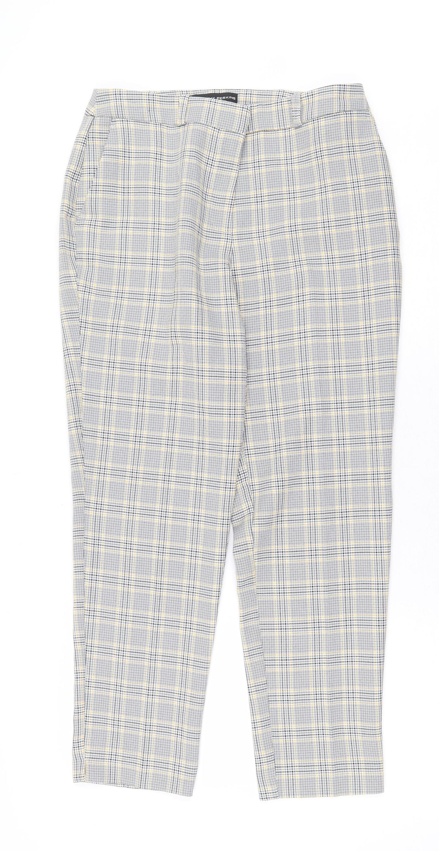 Womens UK Size 8 Dorothy Perkins Regular Fit  Grey Trousers