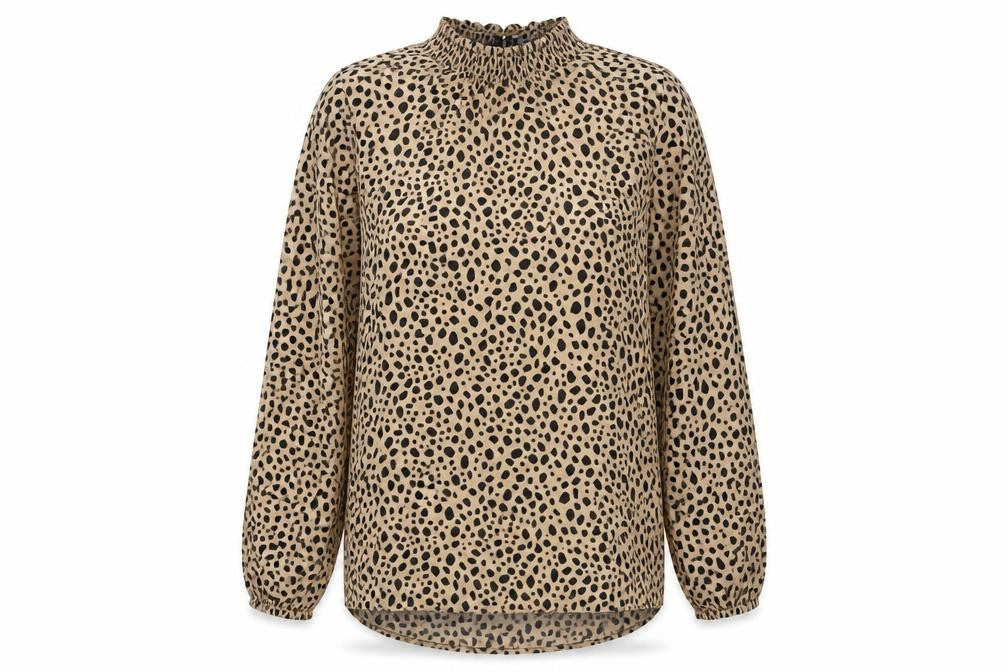 Womens UK Size 12 New Look Brown Basic Blouse