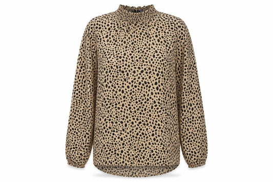 Womens UK Size 12 New Look Brown Basic Blouse