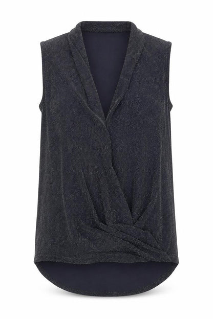 Papaya Womens Grey Polyamide Basic Tank Size 10 V-Neck