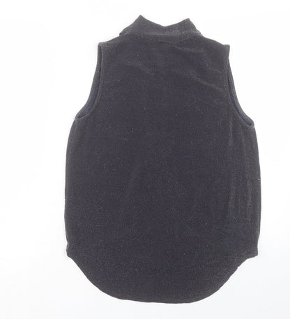 Papaya Womens Grey Polyamide Basic Tank Size 10 V-Neck