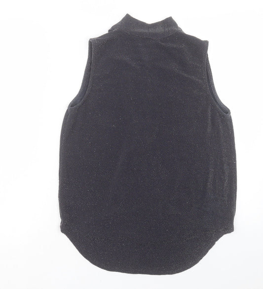 Papaya Womens Grey Polyamide Basic Tank Size 10 V-Neck