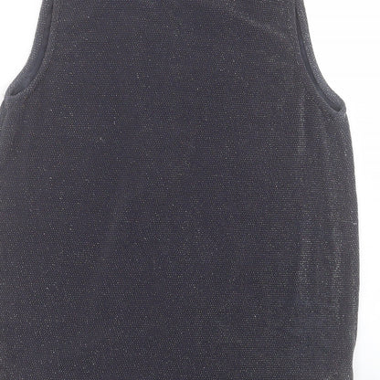 Papaya Womens Grey Polyamide Basic Tank Size 10 V-Neck