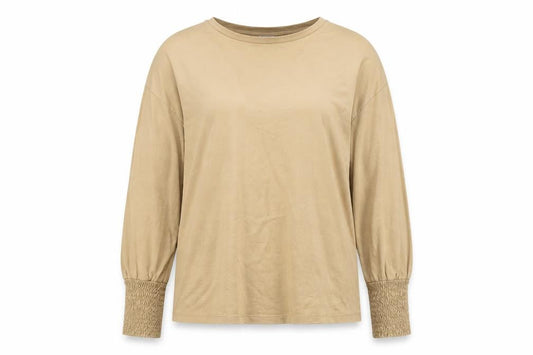 Womens UK Size M Mango Brown Basic T-Shirt