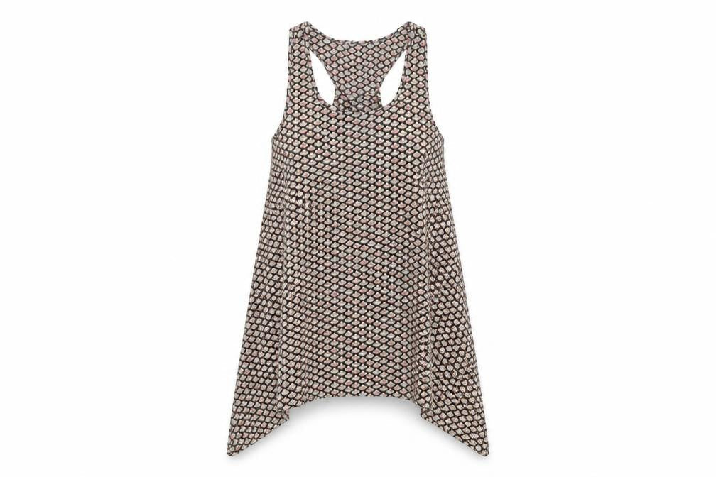 Womens UK Size 8 Preworn Multicoloured Basic Tank