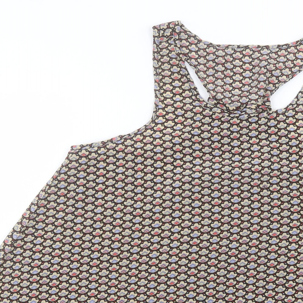 Womens UK Size 8 Preworn Multicoloured Basic Tank