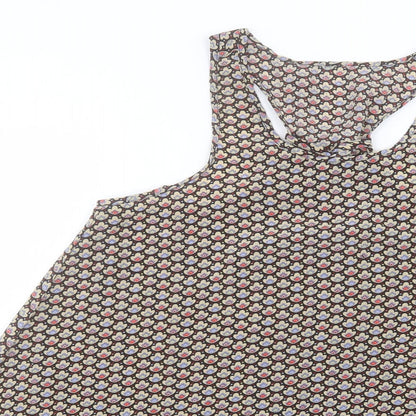 Womens UK Size 8 Preworn Multicoloured Basic Tank