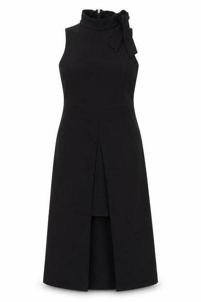 River Island Womens Black Polyester A-Line Size 10 Halter Zip