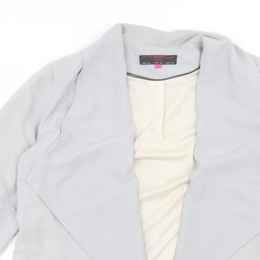 Womens UK Size 10 New Look Grey Jacket