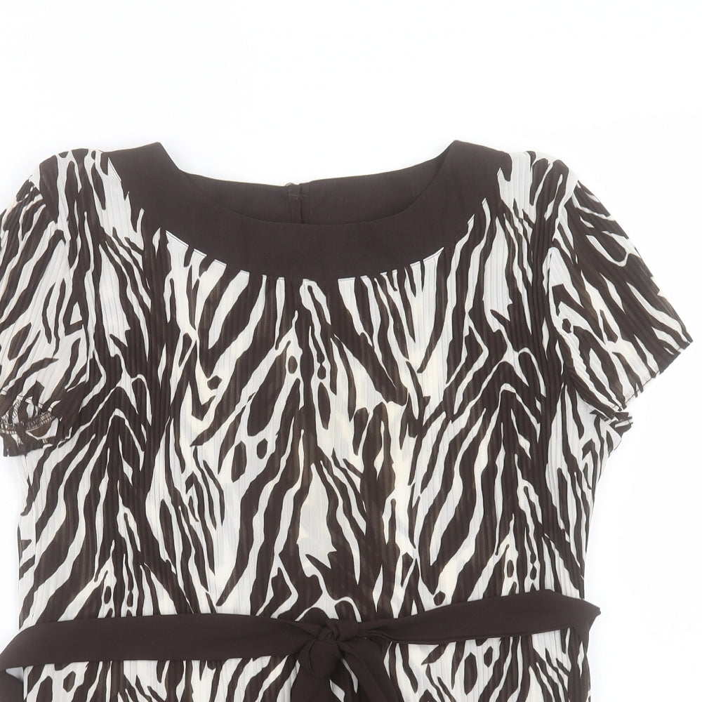 Womens UK Size 10 Marks and Spencer Brown Basic T-Shirt