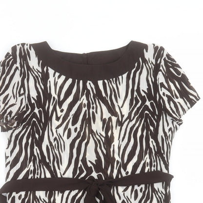 Womens UK Size 10 Marks and Spencer Brown Basic T-Shirt