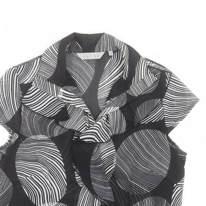 Womens UK Size 12 Per Se Black Basic T-Shirt