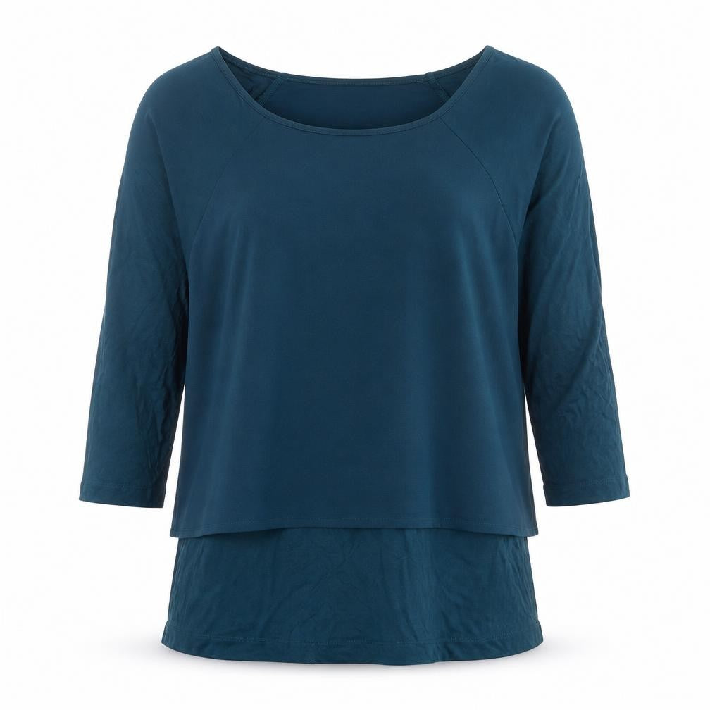 Womens UK Size 12 SAVIDA Green Basic T-Shirt