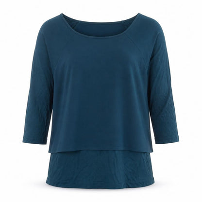 Womens UK Size 12 SAVIDA Green Basic T-Shirt
