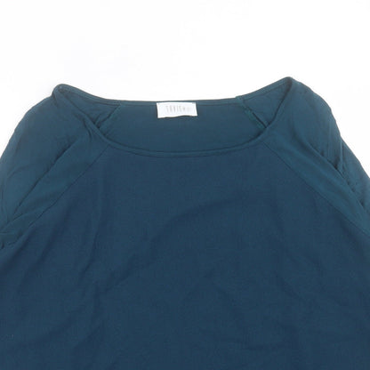 Womens UK Size 12 SAVIDA Green Basic T-Shirt
