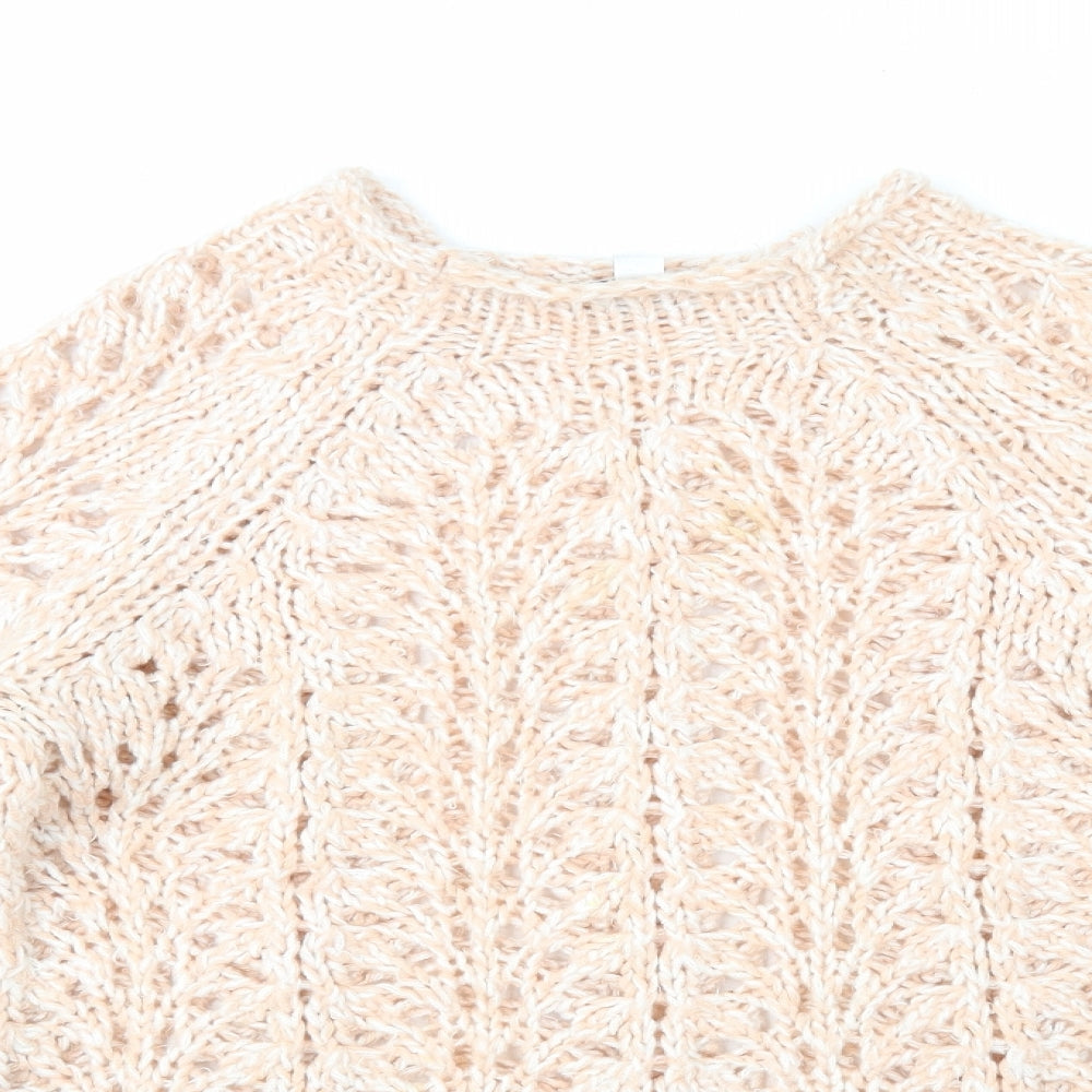 Womens UK Size S Topshop Pink Pullover Jumper