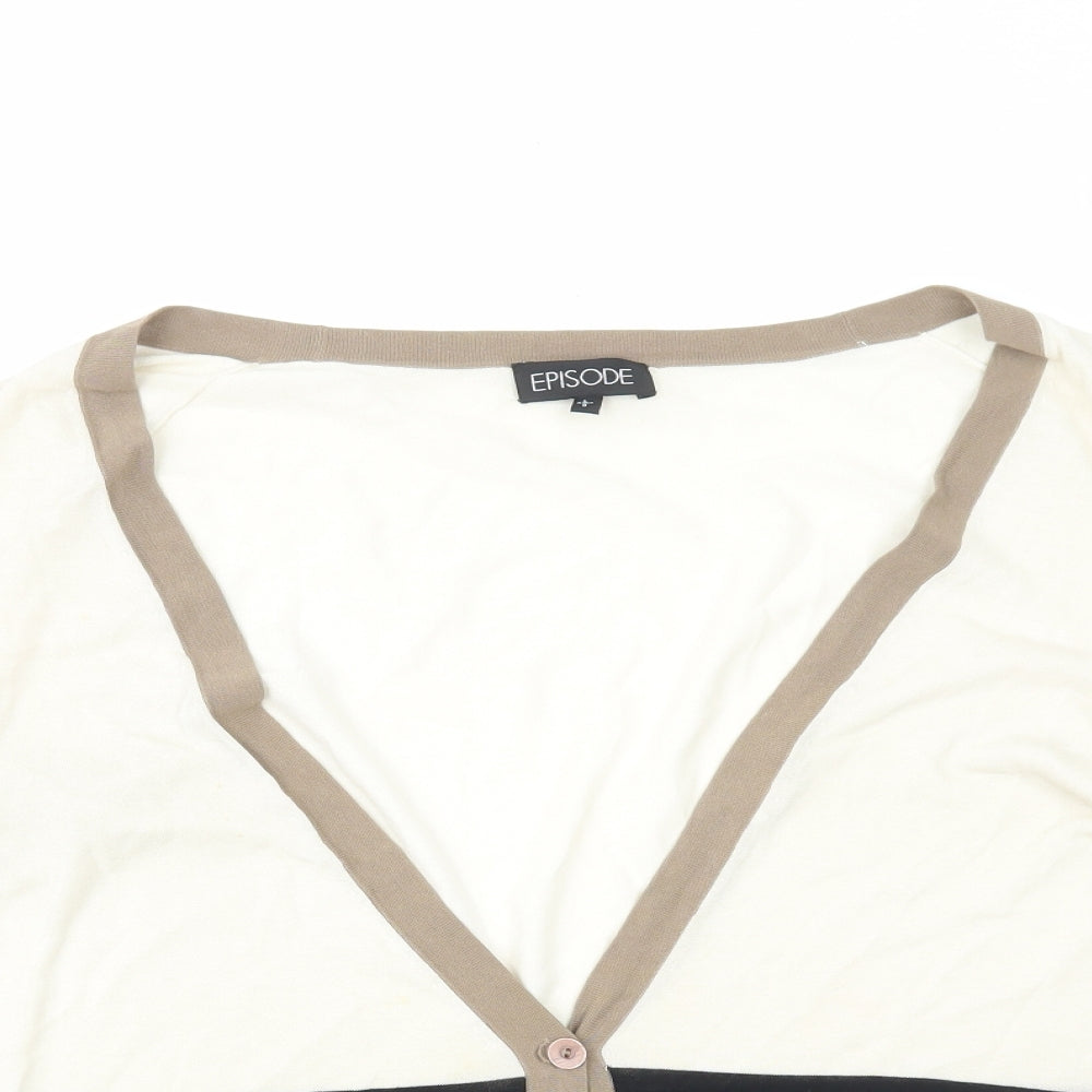 Womens UK Size L Episode Brown Cardigan Jumper