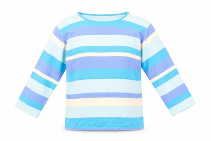 Womens UK Size M Preworn Blue Basic T-Shirt