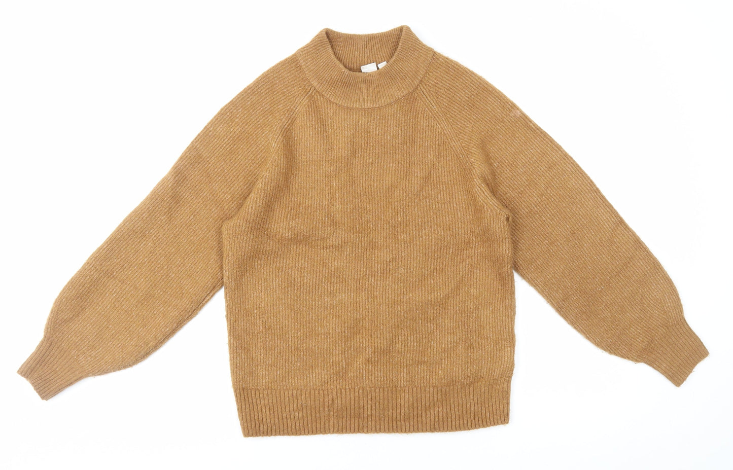 Gap Womens Brown Mock Neck Acrylic Pullover Jumper Size XS