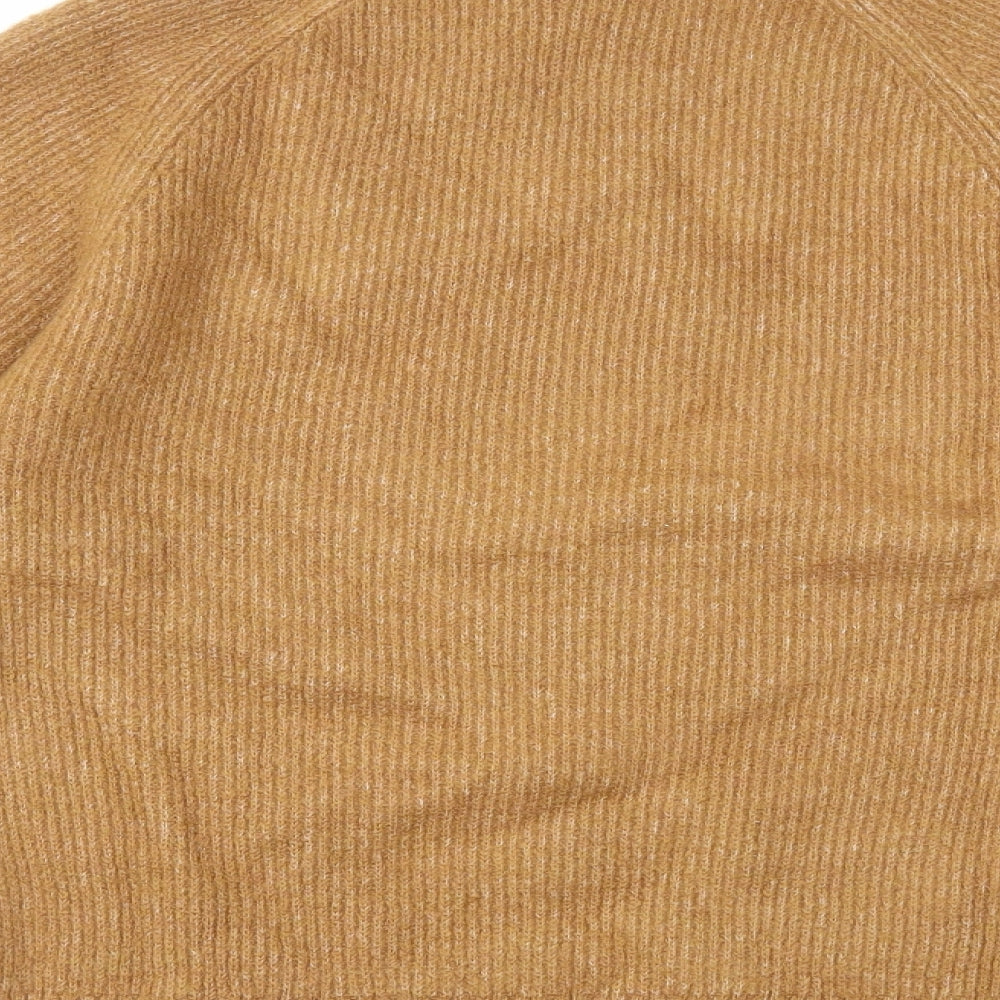 Gap Womens Brown Mock Neck Acrylic Pullover Jumper Size XS