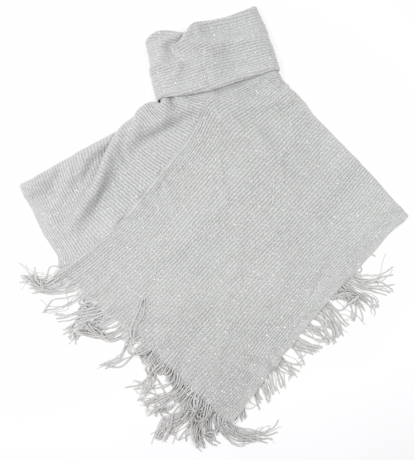 Debenhams Womens Grey Overcoat Poncho One Size