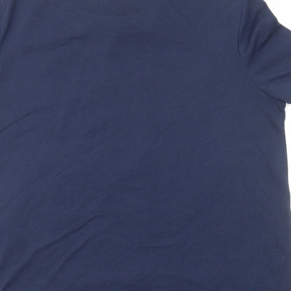 Womens UK Size M Zara Blue Basic T-Shirt
